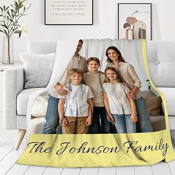 Custom Blanket with Text Name Personalized Bedding Throw Blankets,Customized Blankets for Adult and Kids with Names,Personalized Gift Flannel Blanket for Birthday Valentines Gifts.40 X30