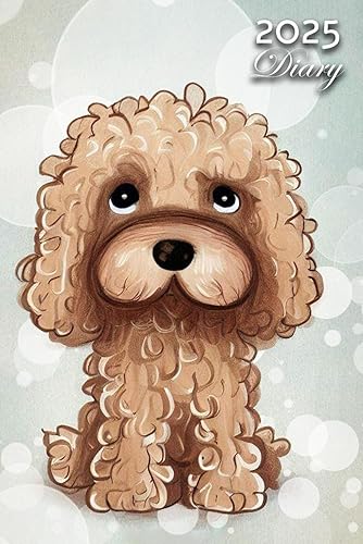 2025 Diary: Cockapoo Dog: A5 Week to View Dated from Jan 2025 to Dec 2025 | Weekly Planner Agenda Personal Organiser
