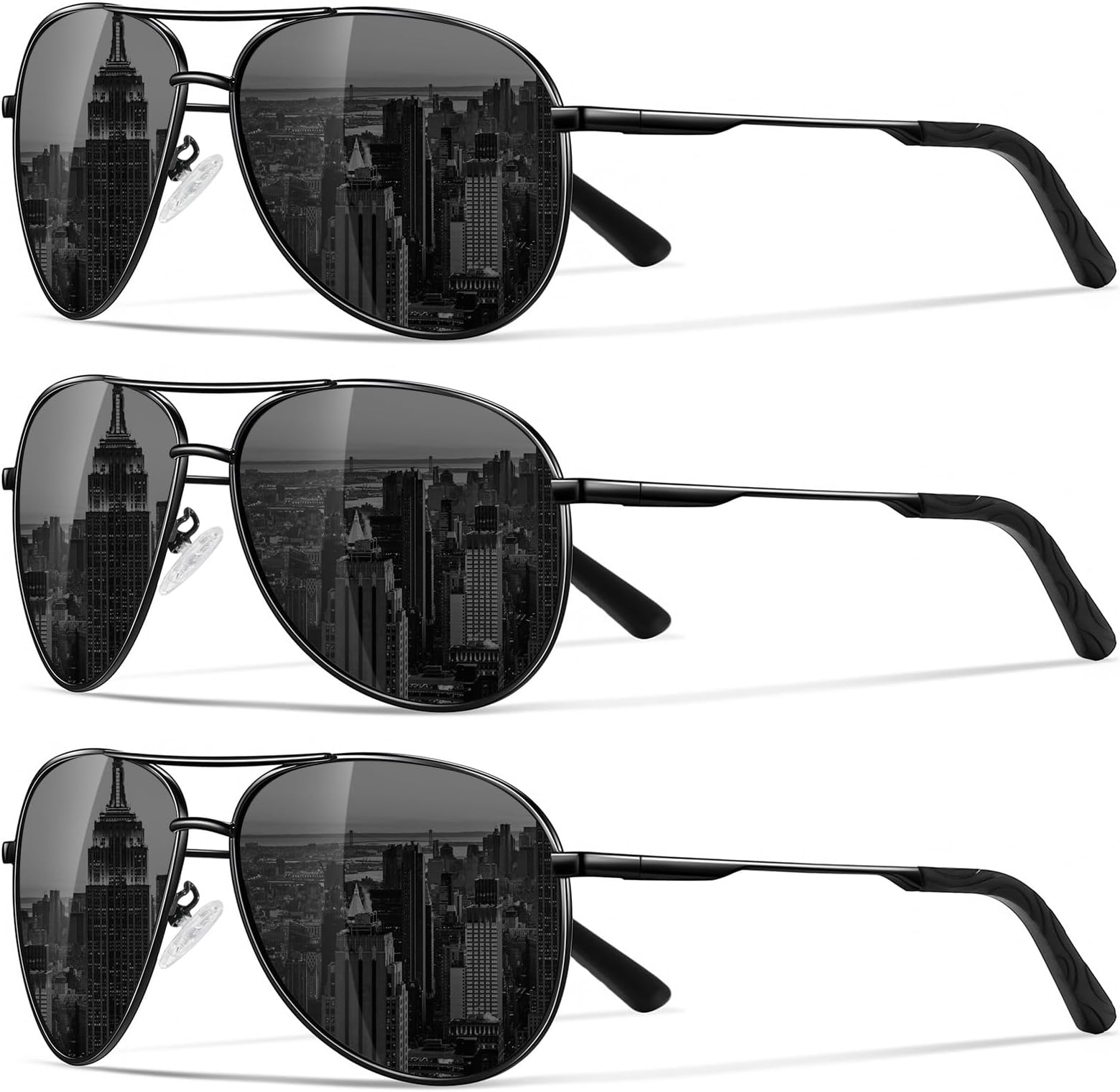 Polarized Aviator Sunglasses for Men Women- Classic Sun Glasses for Driving Fishing with UV Protection