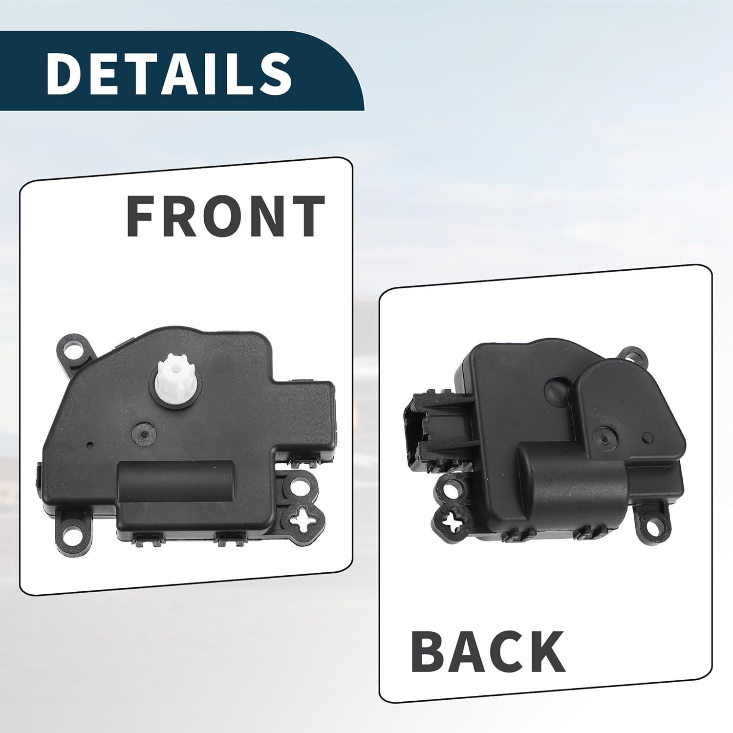 HVAC Heater Blend Air Door Control Actuator Replacement for Jeep Grand Cherokee Durable No.68224192AA | Air Door Actuator 2 Pcs for Dodge Durango