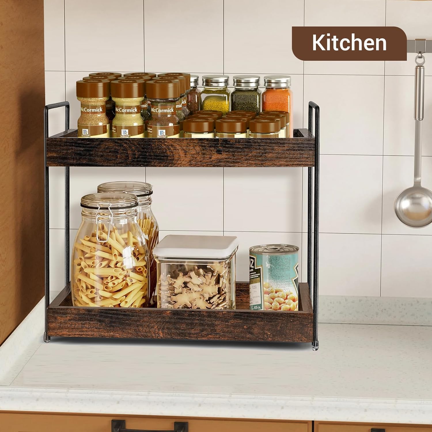EWEMOSI Drehteller 360° Drehbarer Kühlschrank Gewürzregal Organizer EWEMOSI Drehteller 360° Drehbarer Kühlschrank Gewürzregal Organizer