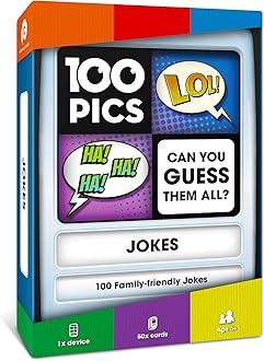 100 PICS Jokes Travel Game - Family Brain Teasers Pocket Puzzles for Kids and Adults POP08015