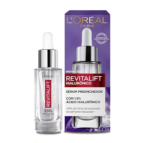 Sérum L'Oréal Paris Anti-Idade Revitalift | 1,5% de Ácido Hialurônico Puro, Hidratação Preenchedora, 30ml