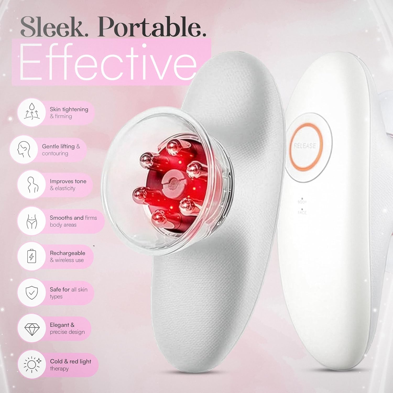 3-in-1 Body Sculpting Machine – Thermoslim Cellulite Massager with Cupping & Red Light Therapy for Belly, Skin, Back, Waist, Legs & Arm Tightening Device - Image 7