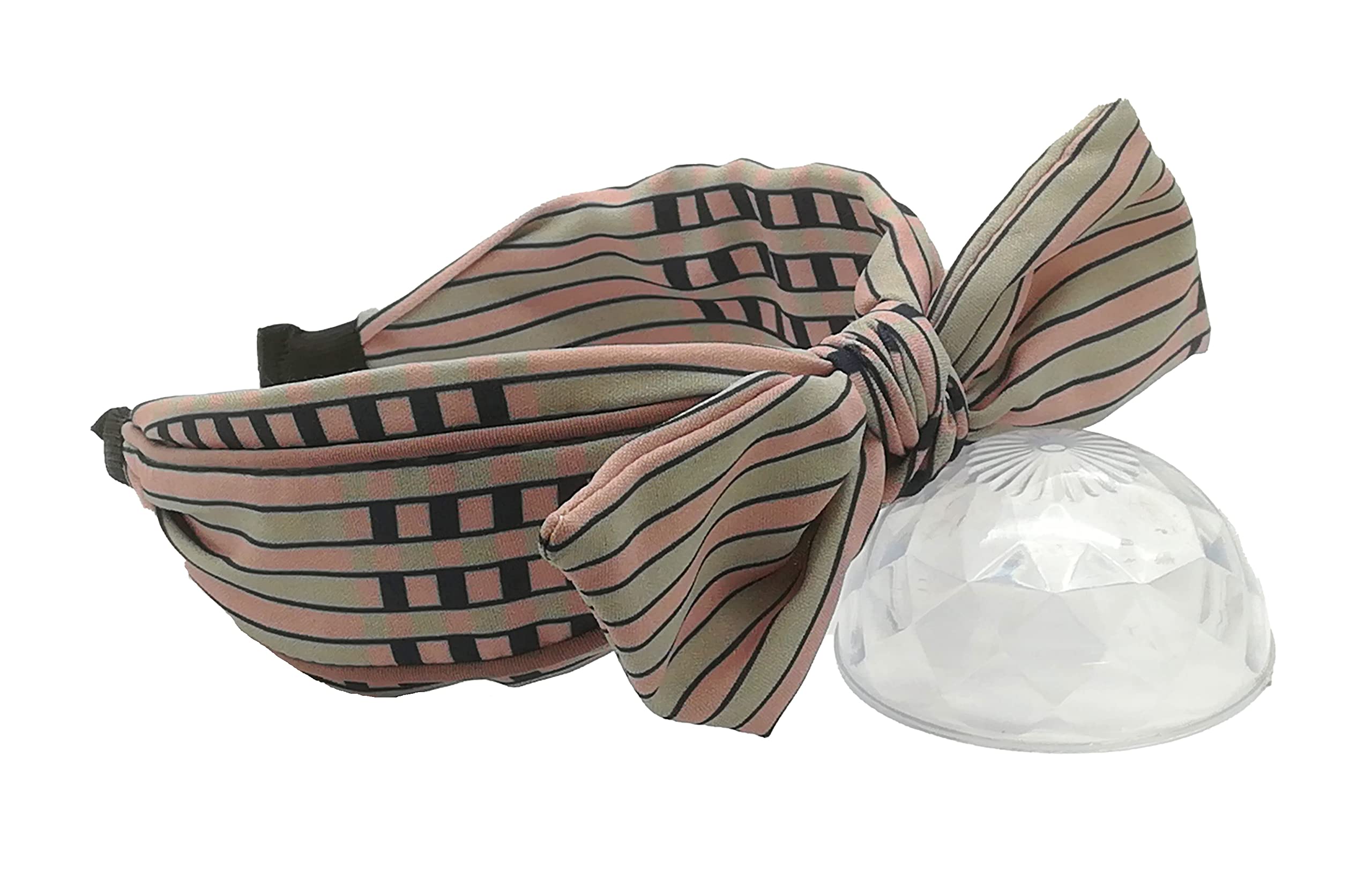 Kanthan Printed Check Bow Fabric Knot Metal Hairband Hair Accessories for Girls & Women, Purple (B09B5JBZ3L) Amazon Price History, Amazon Price Tracker