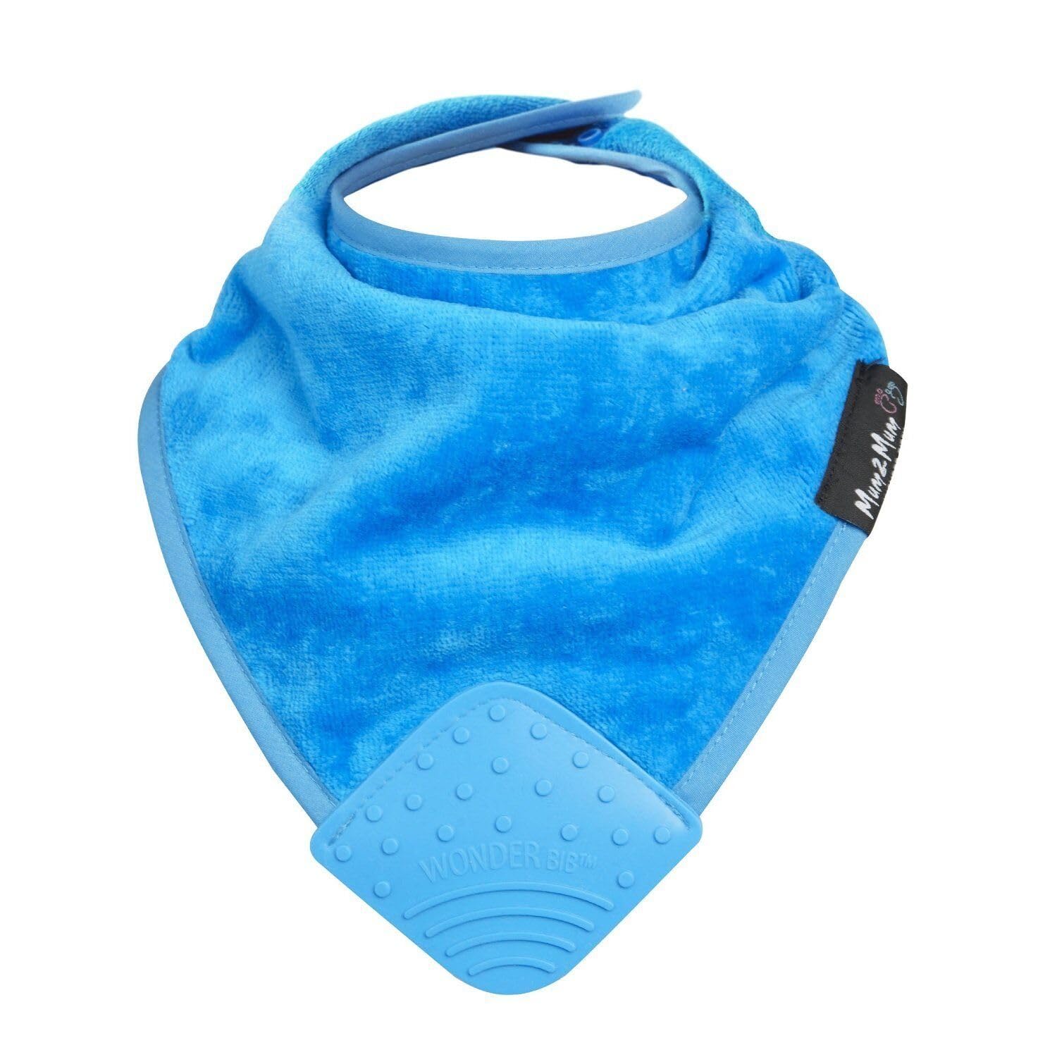 Mum2mum Teal Bandana Wonder Bib - Blue - Super Absortbent - Protects Against Eczema - 100% Cotton