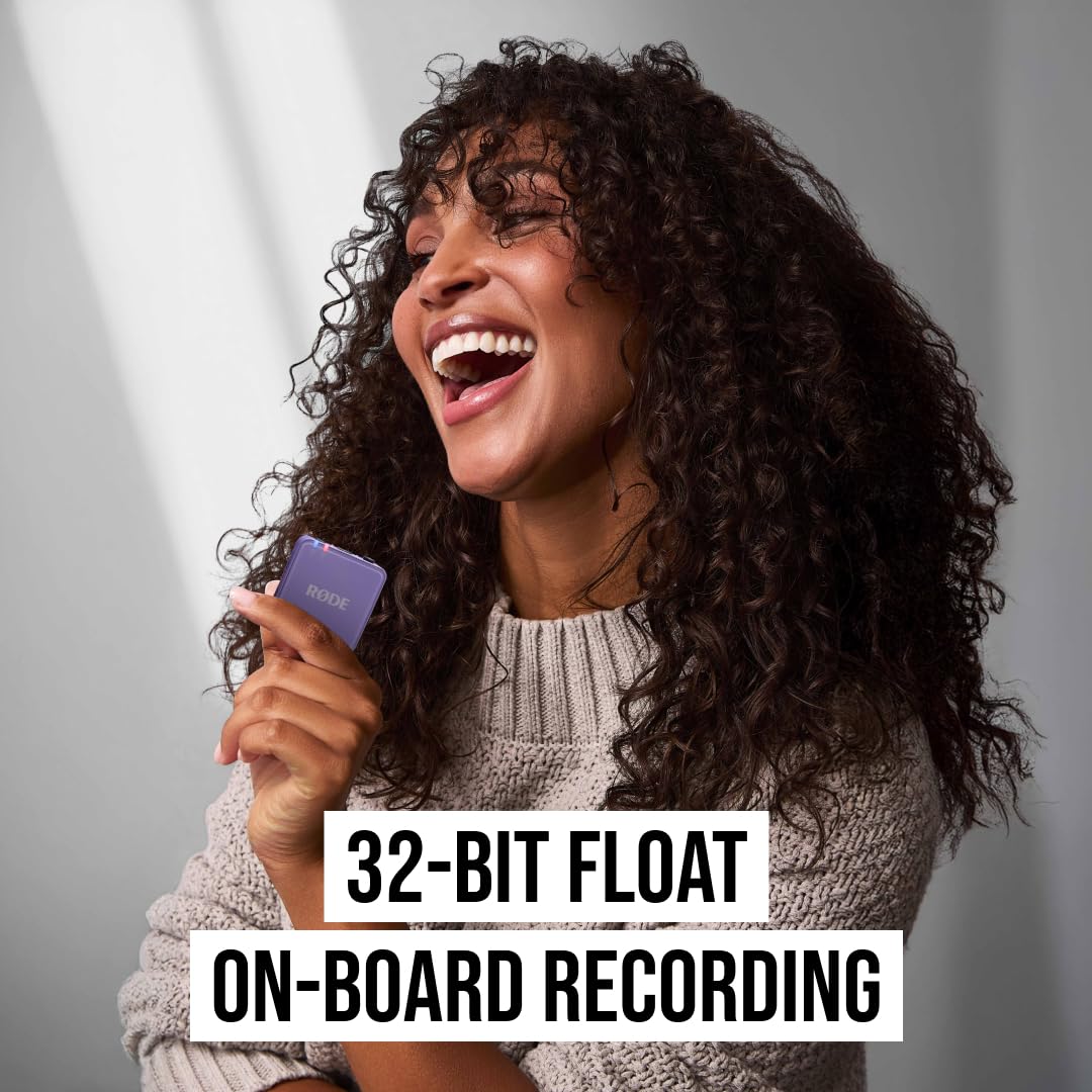 RØDE Wireless GO II Ultra-compact Dual-channel Wireless Microphone System with Built-in Microphones, On-board Recording and 200m Range for Filmmaking, Interviews and Content Creation: Wireless GO Gen 3 Lilac