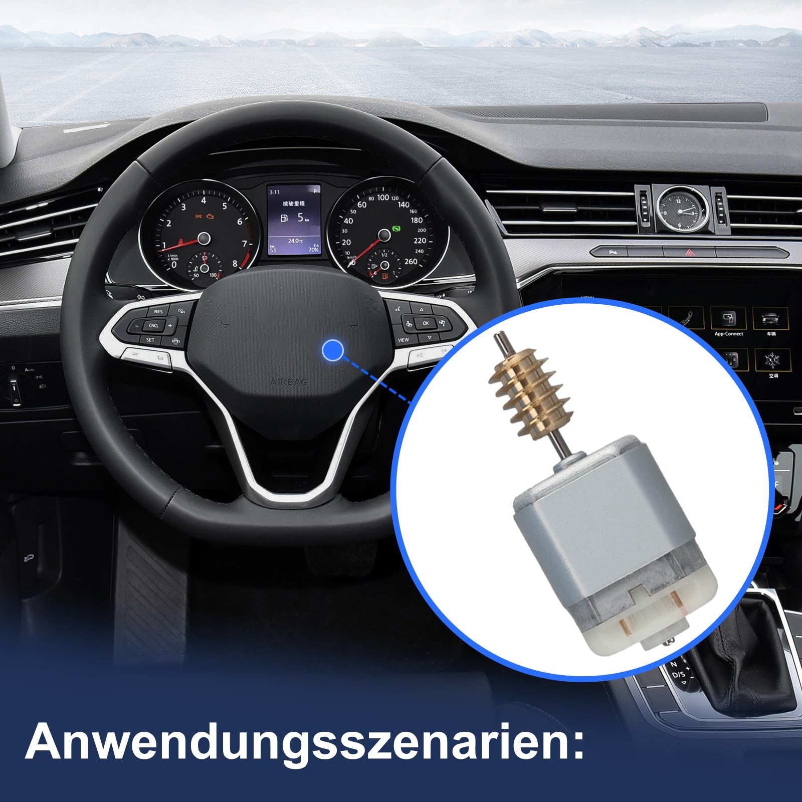 Blocco del volante motore, blocco pilastro dello sterzo attuatore di ricambio per Jeep 2015-2020 Compass MK3/Renegade MK3
