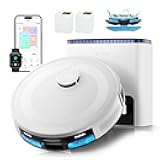 M2L Plus LiDAR Robot Vacuum and Mop, 190° PSD Obstacle Avoidance, 6000Pa Strong Suction, 45-Day Capacity, Multi-Floor Mapping, 130 Min Runtime, WiFi/Alexa/APP/iWatch