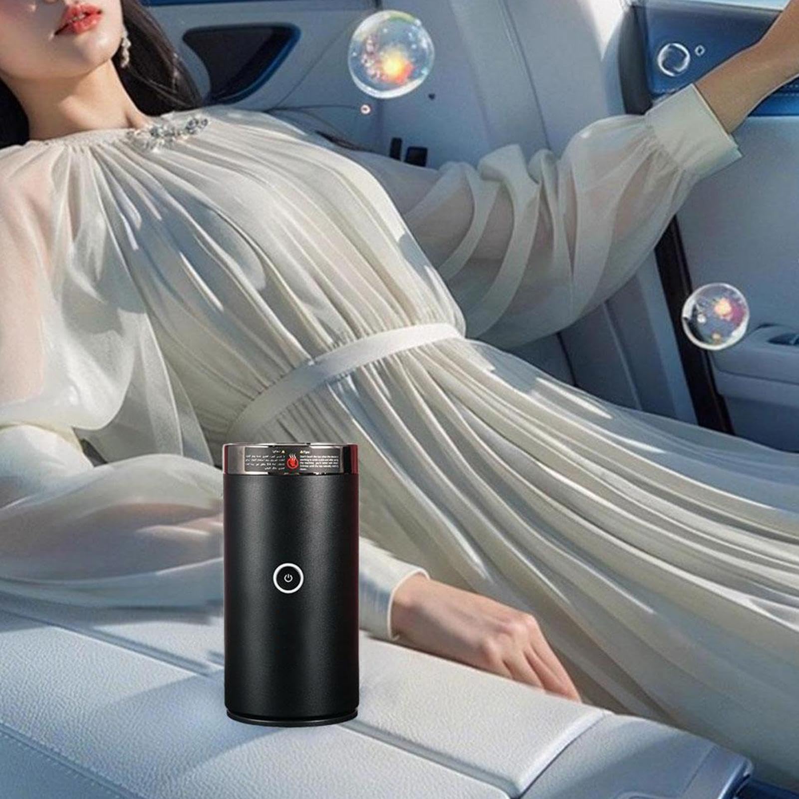 Diffusore di Fragranze per Auto Bruciaessenze per Aromaterapia | Diffusore di Essenze per Ambiente Domestico Soggiorno Ufficio Auto Viaggio