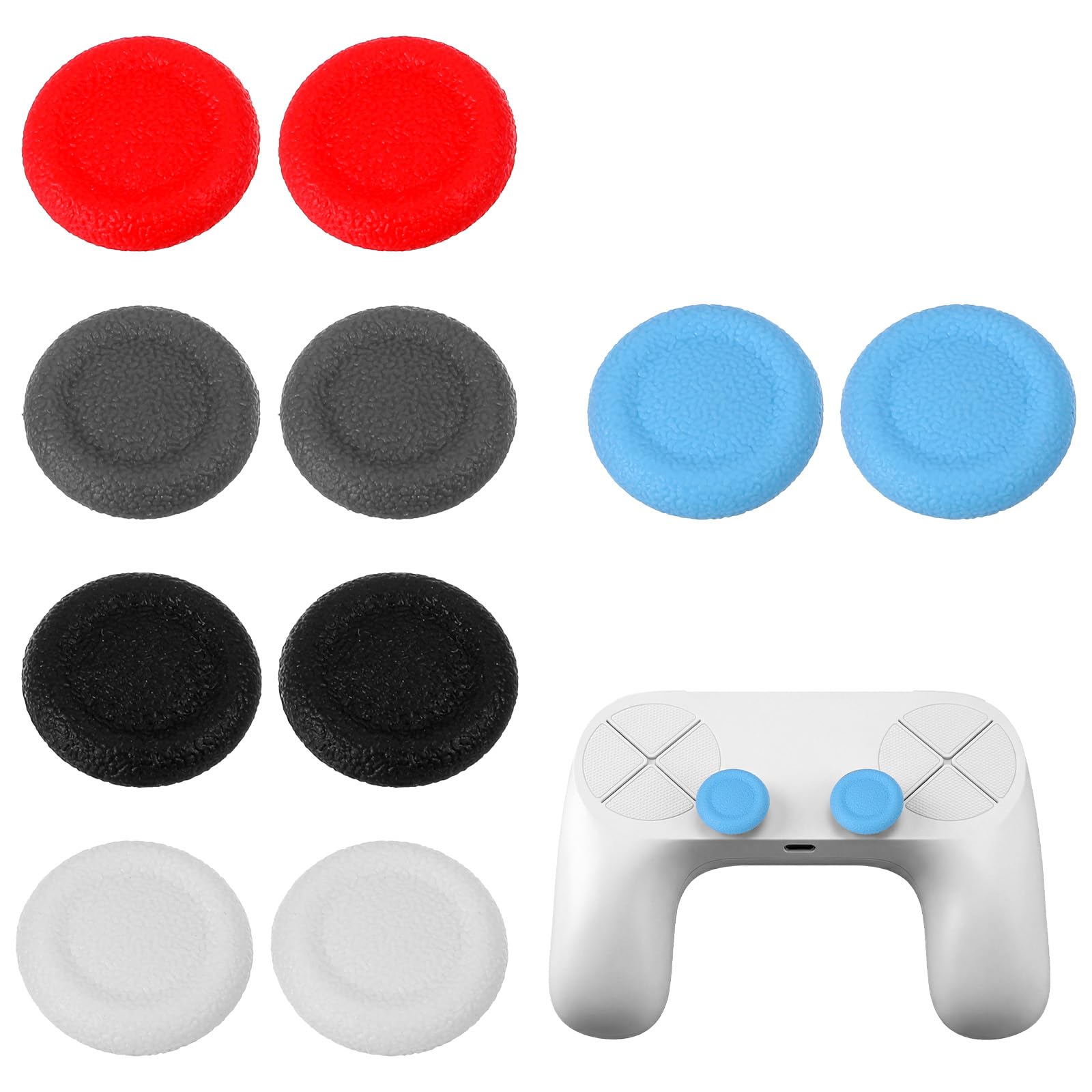 10 PCS Joystick Caps Joy Stick Thumb Grips Silicone Thumb Grips for Ps4/Ps5 Gaming Grip Protectors Replacement Parts