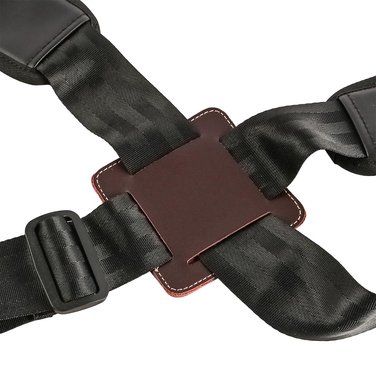 Correa de Hombro para Tambor Africano con Acolchado Grueso y Suave, Correa Ajustable para Mochila de Tambor de percusión de 5 cm de Ancho, Material de poliéster Negro con diseño Transpirable