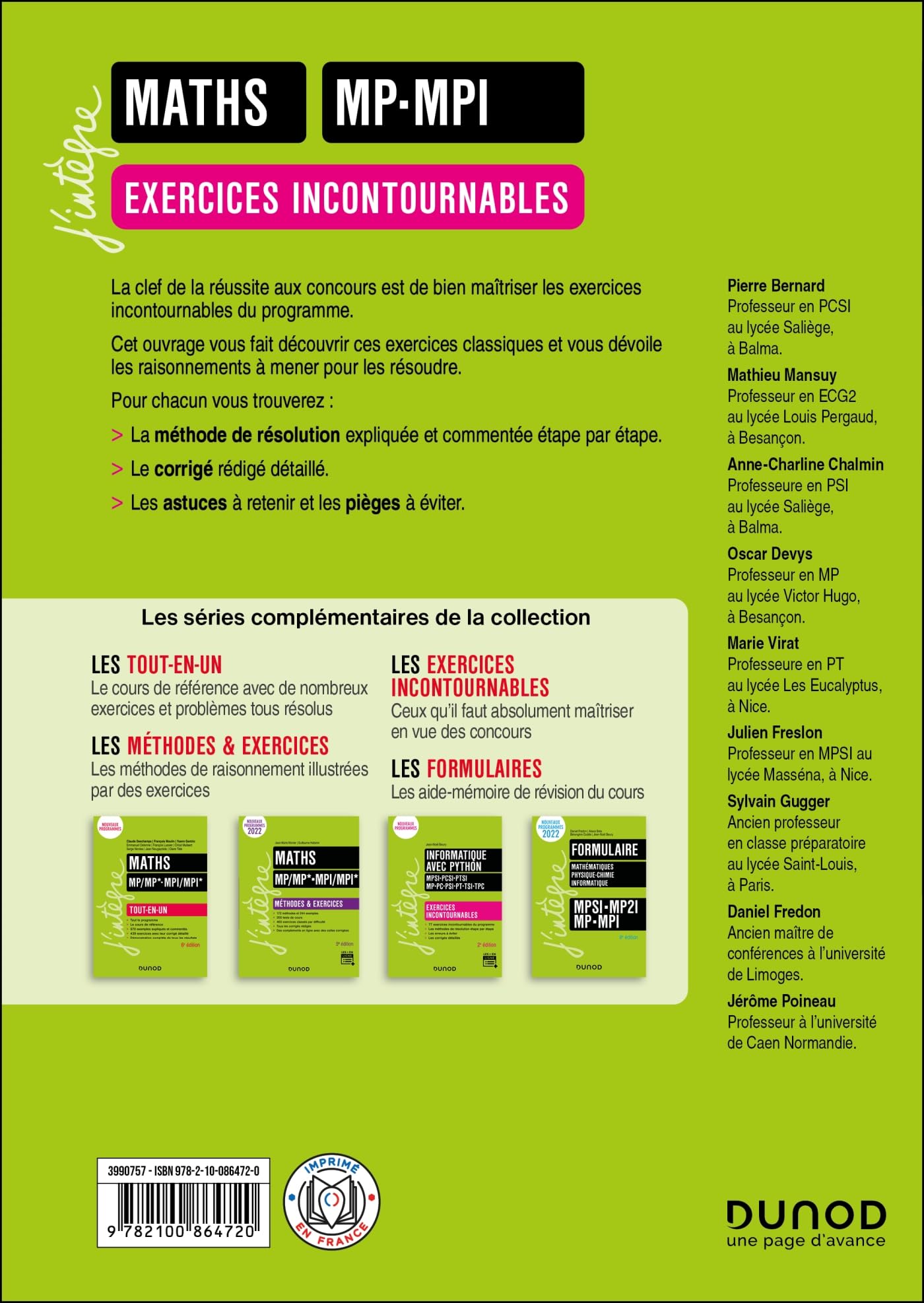 Maths - Exercices incontournables - MP-MPI - 4e éd.