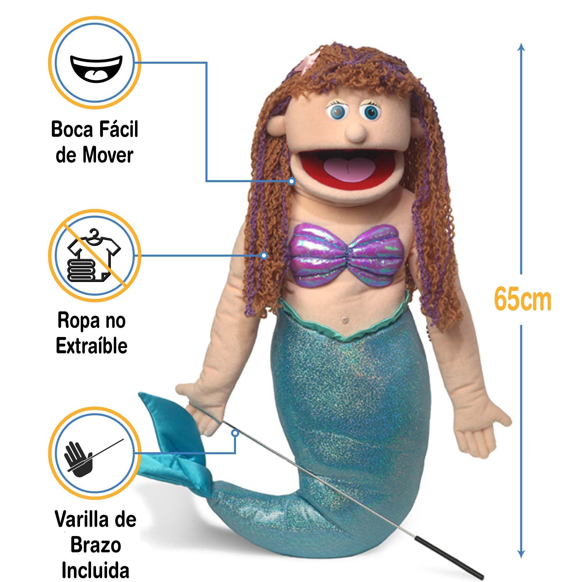 25" Mermaid Full Body Puppet by Silly Puppets