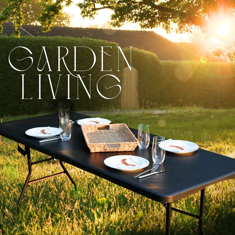 CHEFGASTRO® Klapptisch Klappbarer Mobiler Buffettisch Für Terrasse In Outdoor Campingtisch Hxbxt 74x152x70cm Fuer 4 Personen In Outdoor S0r9g040