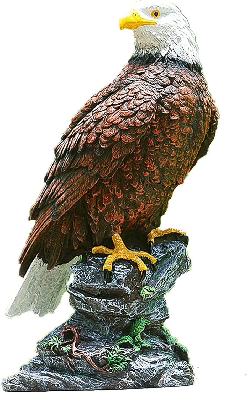 備前焼　鷲？　鷹？　置物 Amazon | 猛禽類最強 鷲 ワシ 鷹 置物 ミスターイーグル 防鳥