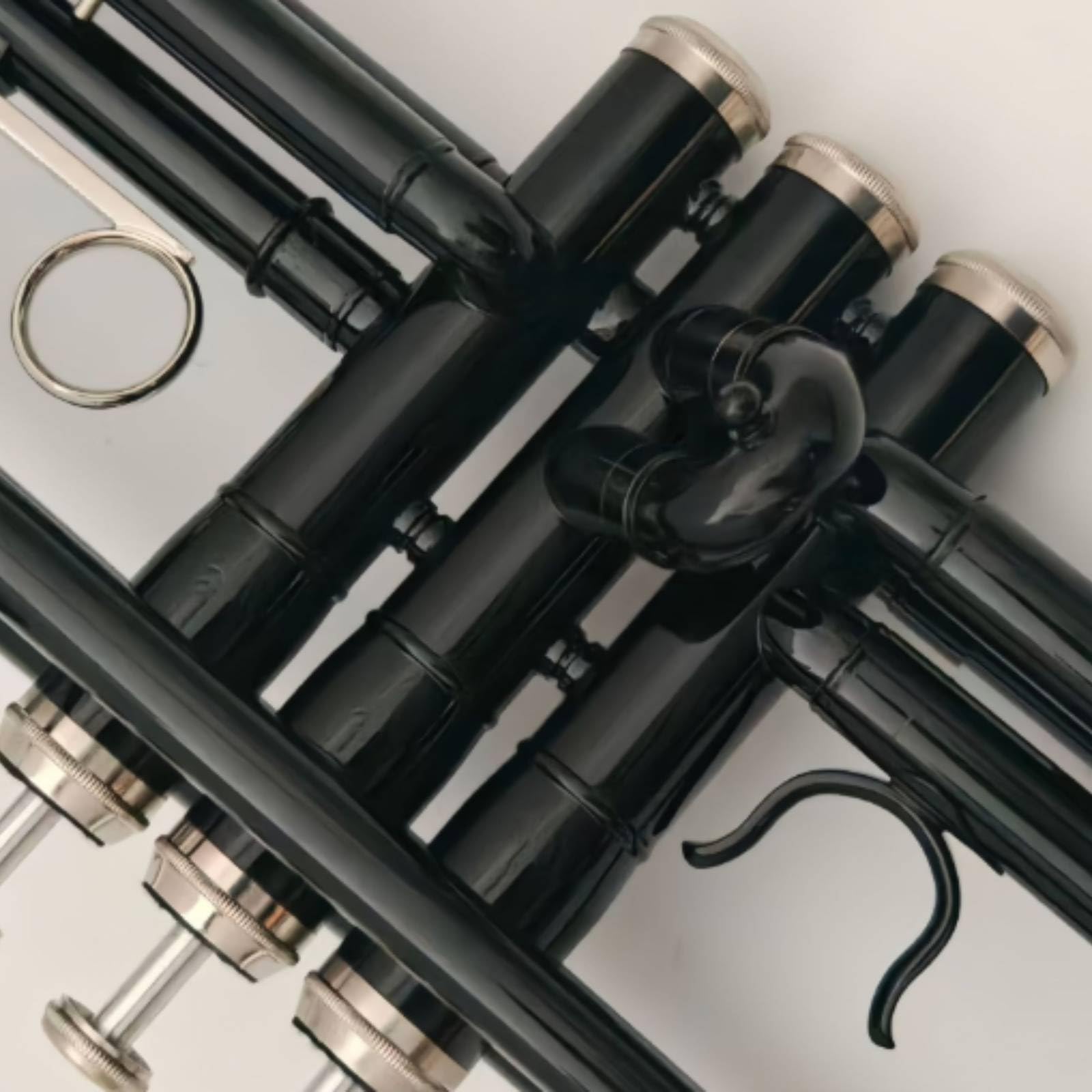 Tromba in Laccata Nera Tromba in Si Bemolle Tre Pistoni per Principianti, Musicisti, Studio, Scuola, Concerti