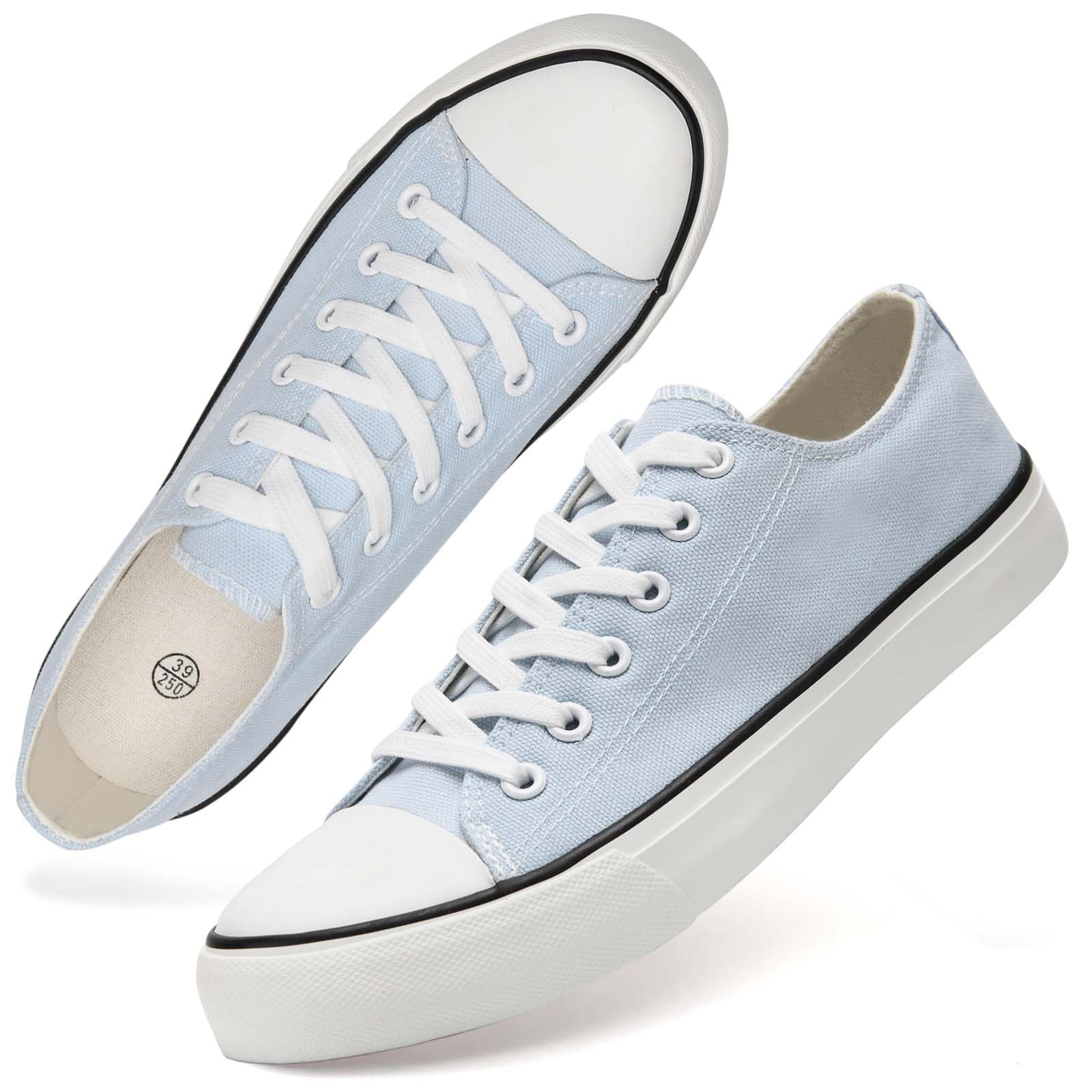 Zapatos de lona para mujer, de caña baja, a la moda, informales, tenis, zapatos clásicos para caminar