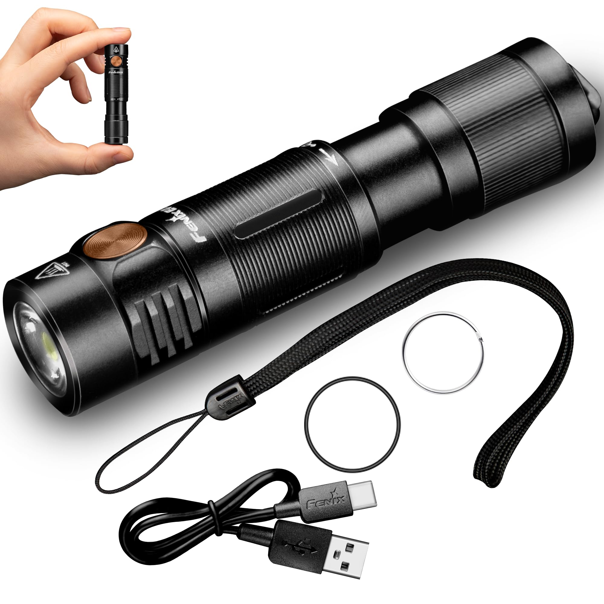 Amazon.co.jp: Fenix E05R-L 懐中電灯小型 充電式 キーホルダーライト