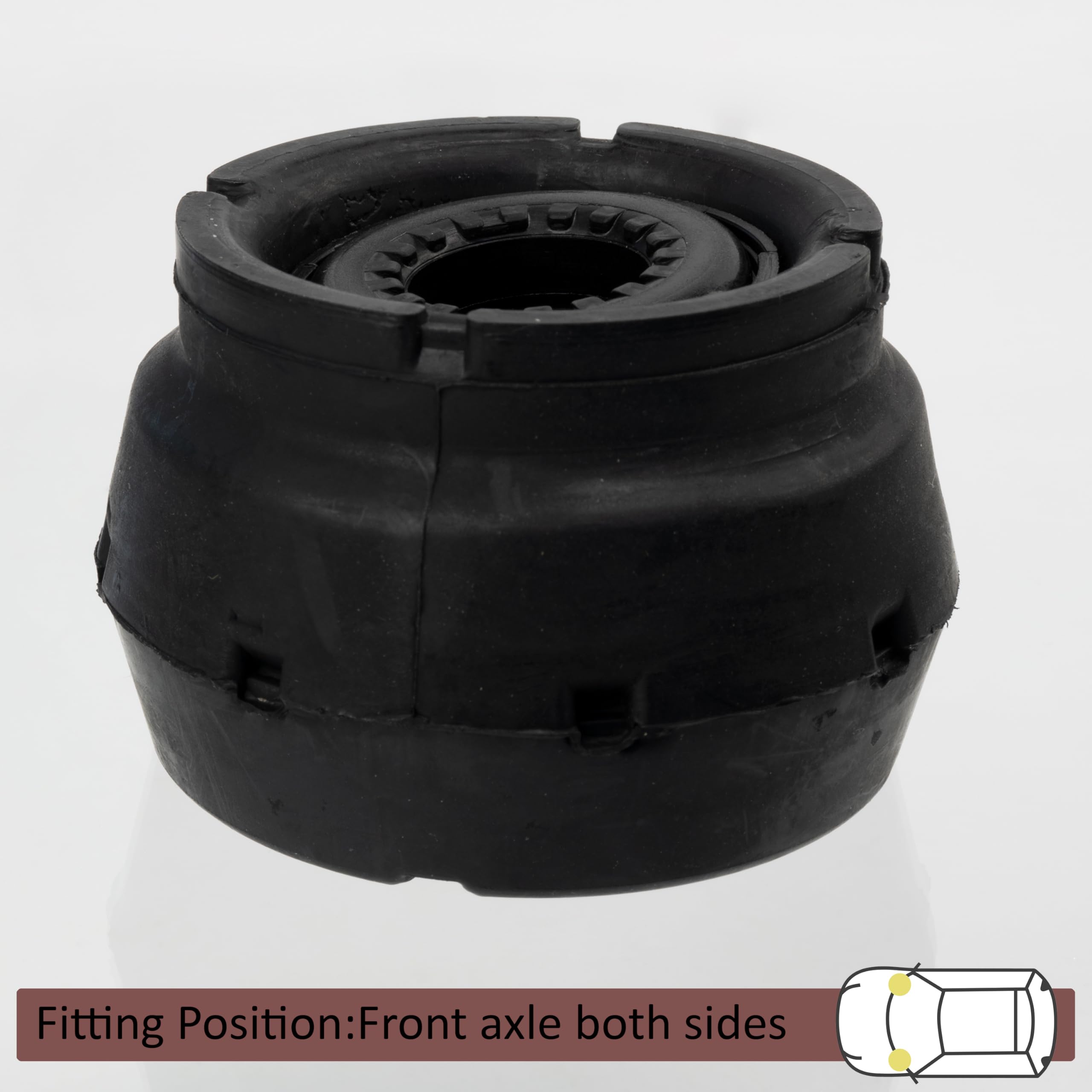 AERZETIX Coupelle d'amortisseur | côté de montage des deux côtés de l'essieu avant compatible avec OE 1J0412331C / 6R0412249 / 1J0 412 331 C / 6R0 412 249