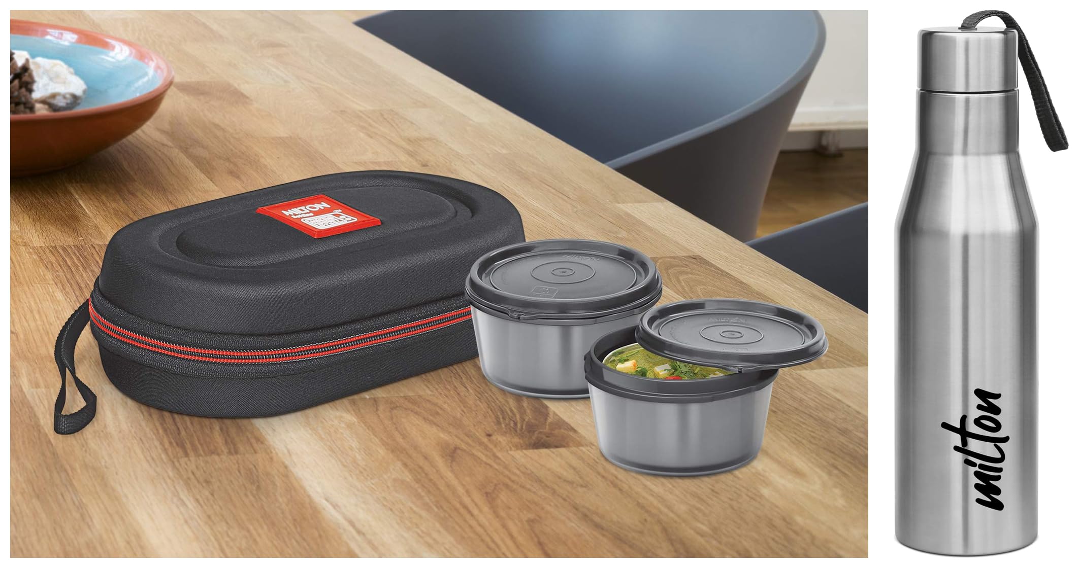 Discount milton nutri stainless steel insulated tiffin set Top Sellers