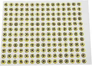 Fishing Lure Eye 3D Soft Eye Fishing Eyes Holographic Lure Eyes Making Fly Tying Fake Fish Eyes DIY Lifelike Realistic Artificial Holographic Fake Eyes Gold Gold 18mm 60pcs