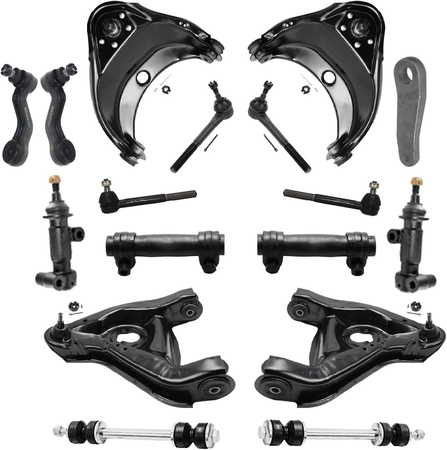 Detroit Axle 17pc Front End Suspension Kit for 9602