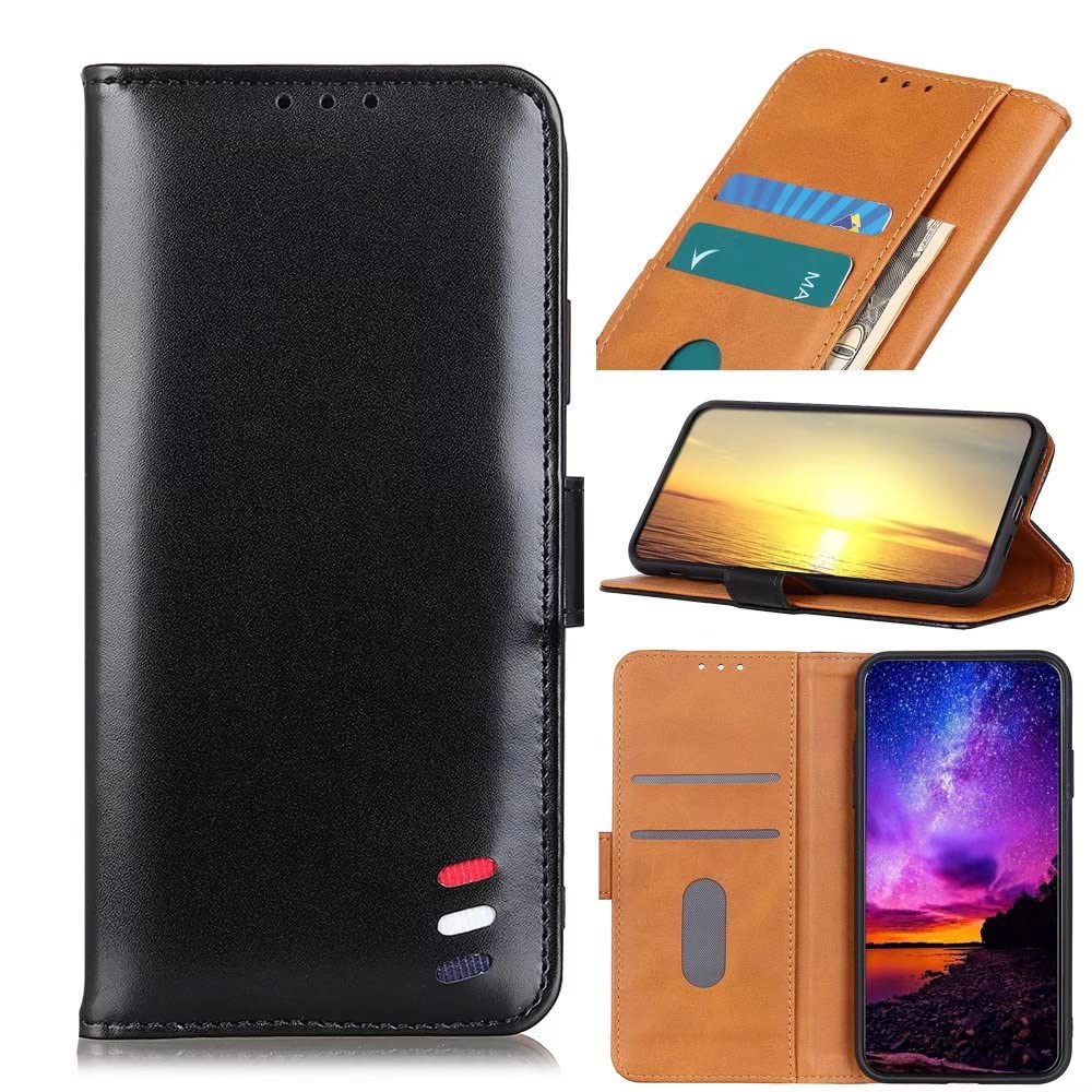Cover Alcatel 1V (2020) Custodia Portafoglio Blu – Pelle PU Con Supporto, Slot Carte E Pennino – Stampa Tiger