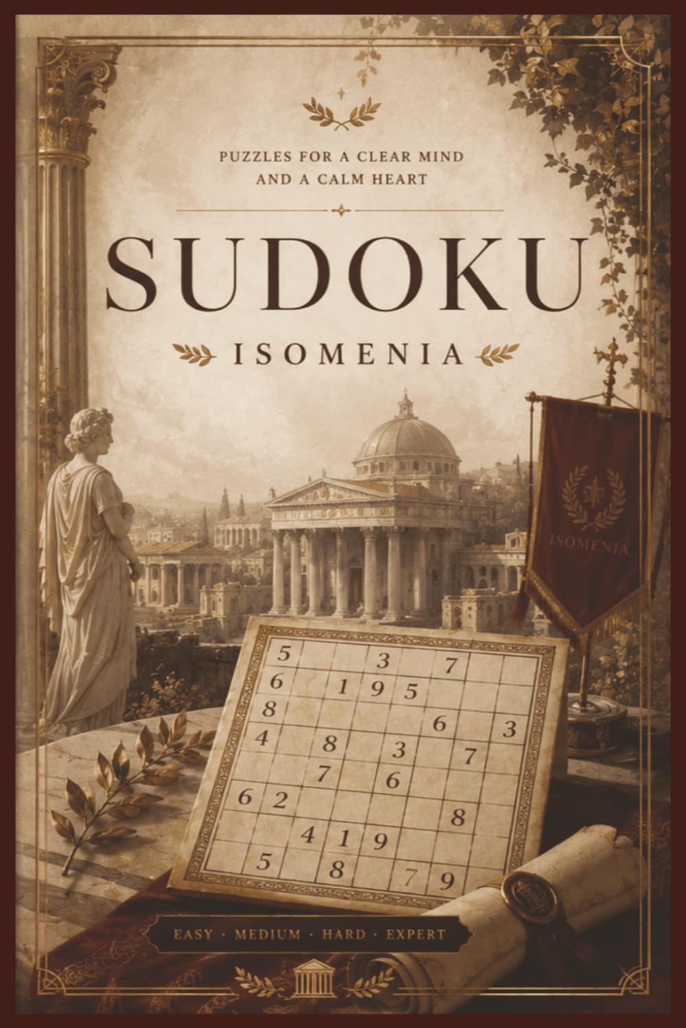 Sudoku Isomenia: Puzzles for a Clear Mind: Sudoku Isomenia: Puzzles for a Clear Mind | A Luxurious Collection of Calm and Clever Puzzles | 6x9 Inches, 110 Pages | 50+ Puzzles | Solution included