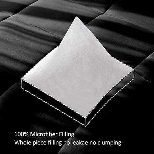 Miniatura 6 de DOWNCOOL - Edredones de tamaño matrimonial, relleno de edredón, para todas las estaciones, edredón ligero, edredón de hotel, con pestañas en las