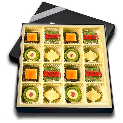 Laumière Gourmet Fruits Colección Le Cadeau Parfait Caja cuadrada Cestas de frutas secas de regalo Cestas de regalo de frutos secos y frutos