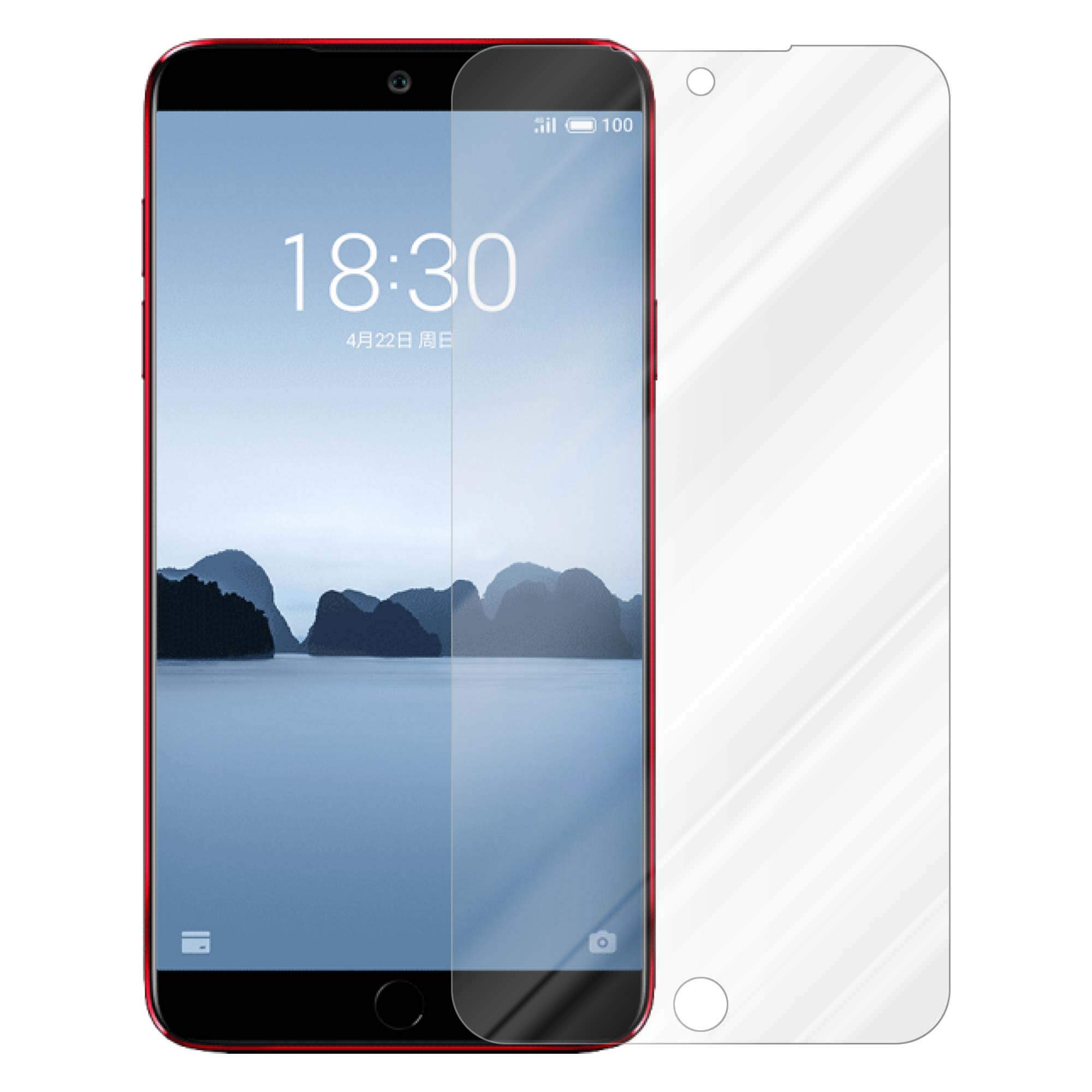 Cadorabo Vidrio Templado Compatible con MEIZU 15 Lite en Transparencia ELEVADA - Vidrio Protector de Pantalla (Tempered) en dureza 9H con compatibilidad Touch 3D