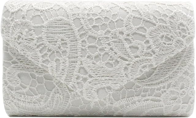 Wocharm(TM) Womens Ladies Lace Clutch Bag handbag & Shoulder Chain Wedding Bridesmaid Party Prom Clutch
