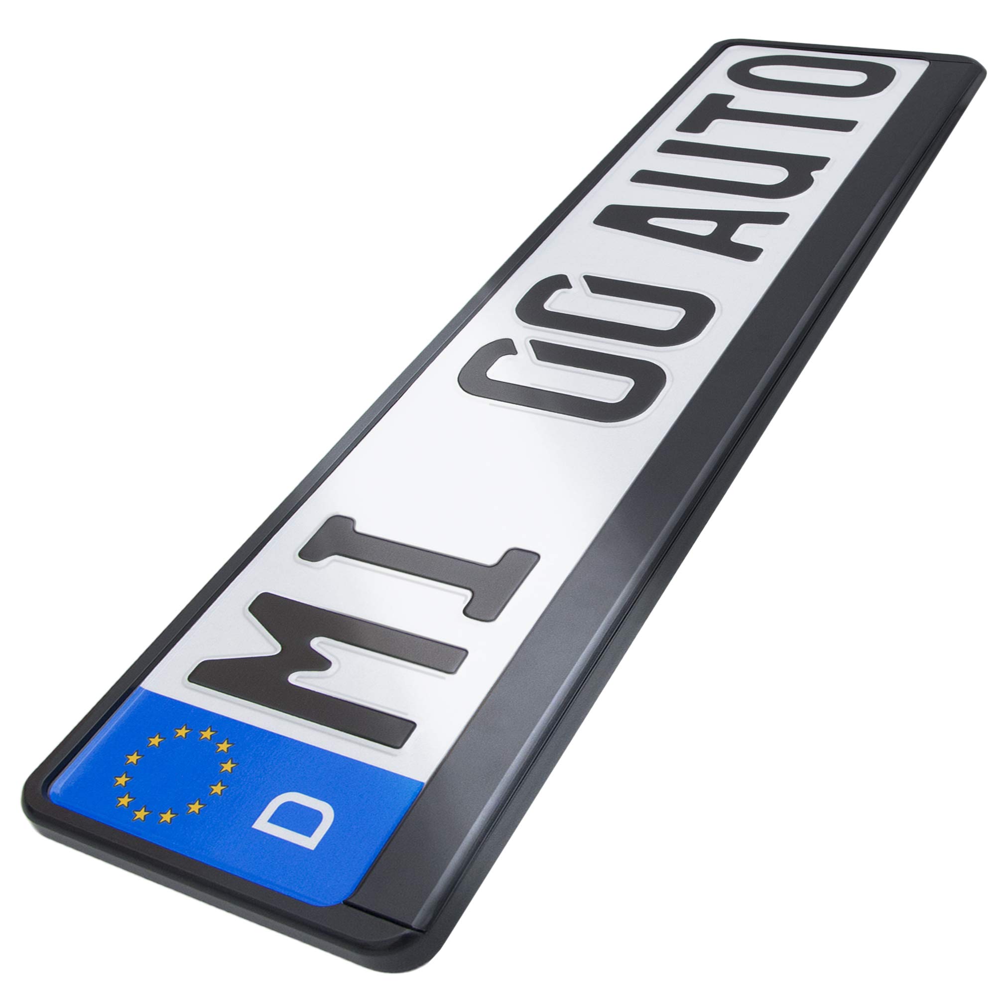 XSQD 4er Set Rahmenlose Kennzeichenhalter - Unsichtbarer Halter Für Auto Nummernschilder Vorne & Hinten