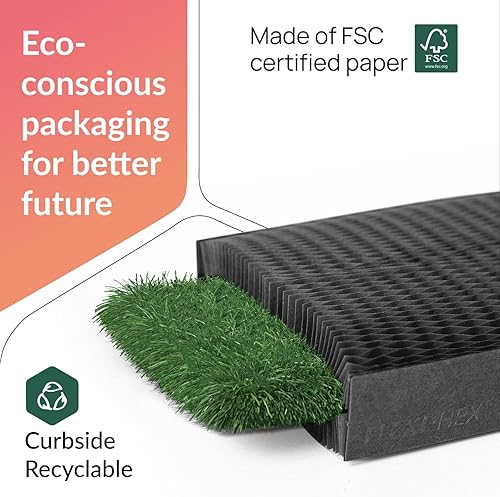 Miniatura 7 de IDL Packaging Flexi-Hex - Fundas de papel de embalaje de panal de abeja de 13.75 pulgadas, L, negro, paquete de 50 unidades, adaptables a cualquier