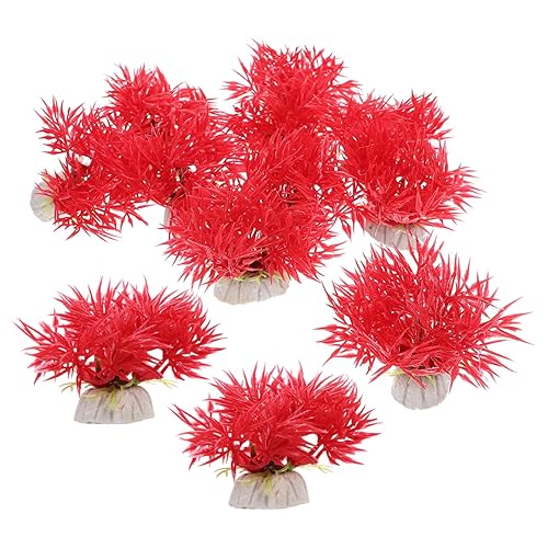 LIOOBO 10pcs Aquarium Decoration Underwater Plant Model Fish Tank Aquatic