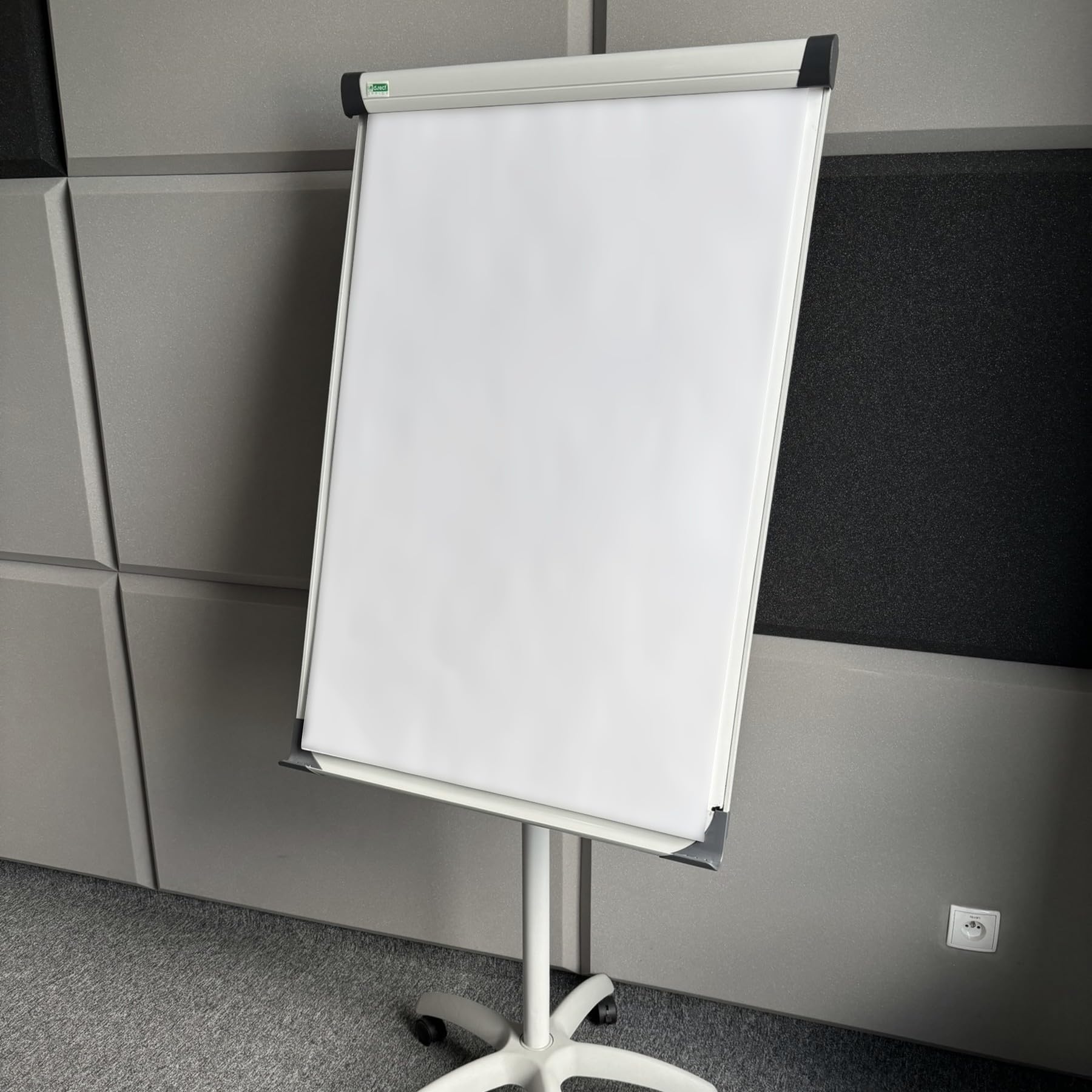 D.RECT Bloc de Papel para Flipchart 650×1000 mm – Pack de 3 Bloques, 60 Hojas – 80 g/m² Superficie Lisa – Papel para Presentaciones y Formación