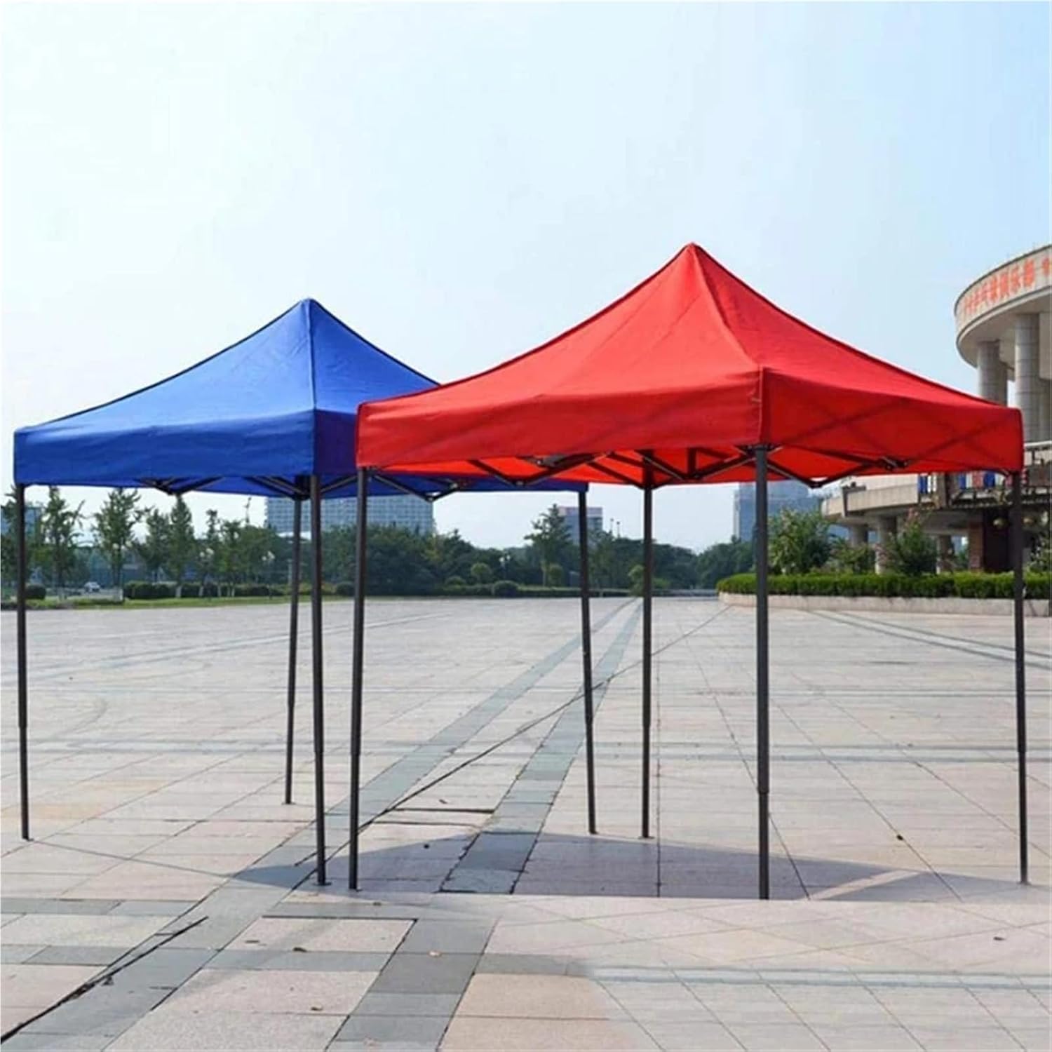 Gazebo Canopy Replacement Canopy Top Cover Replacement Four-Corner Tent Cloth Foldable Rainproof Patio Pavilion 2X2M