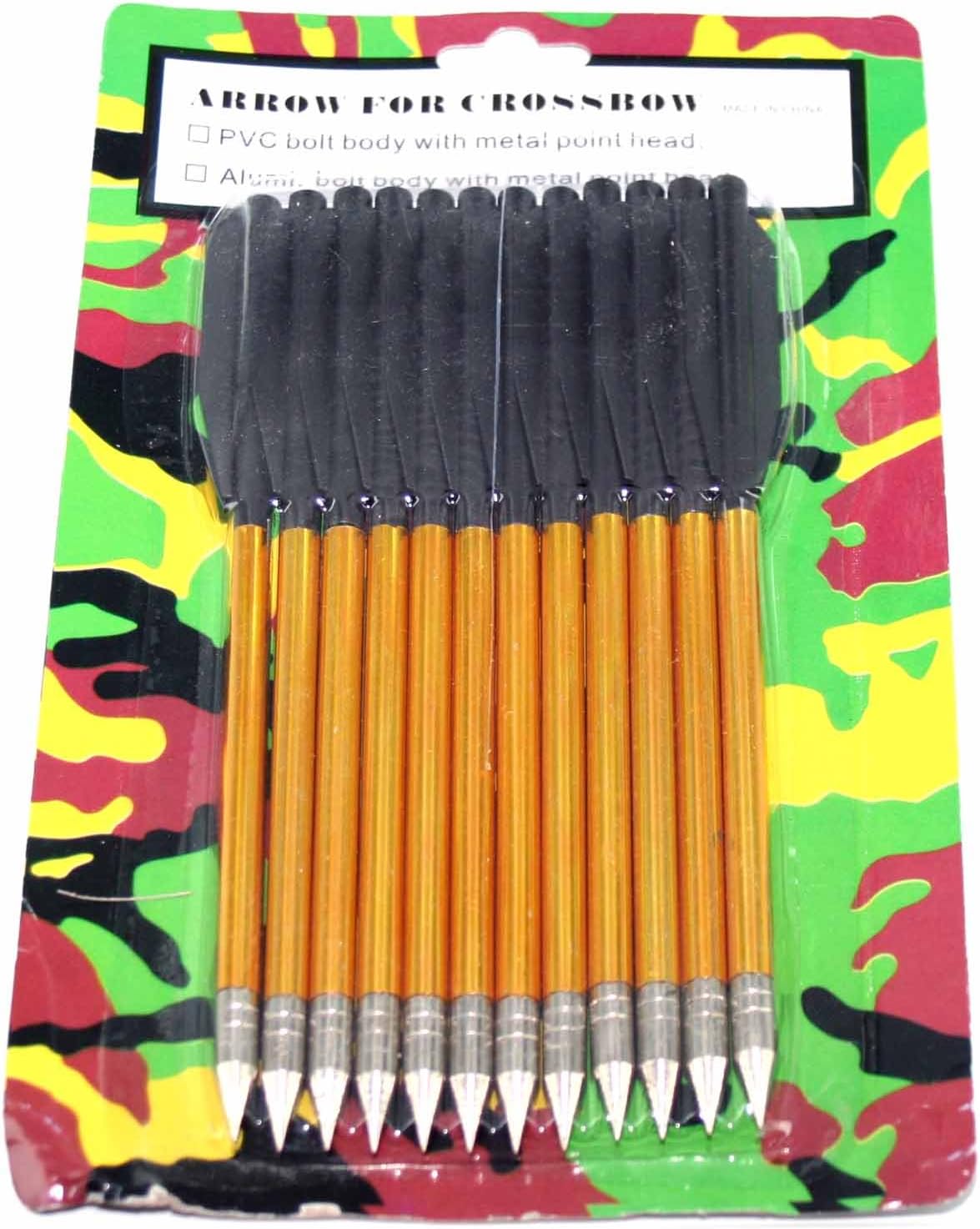 Ace Martial Arts Supply 50-Pounds and 80-Pound Crossbow Arrows Value PACK-12, 36, 60, or 120 Arrows to Choose from.