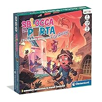 Clementoni – Sblocca la Porta, Gioco da Tavolo, 3 Escape Room per Bambini 8+ Anni e Adulti, Ambientata in 3 Luoghi Fantasy, 1-8 Giocatori, Idea Regalo Made in Italy, Lingua Italiana, 16587