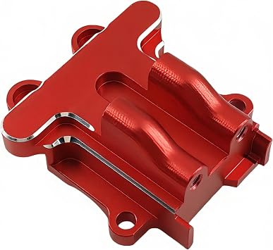 Aluminum Front Rear Diff Cover Set for ARRMA Granite Typhon Grom (Red) | 1/18,Diff Housing,ARA2102 ARA2104 ARA2106T1,CNC Machined,High Strength,Precision Fit,Wear Resistant,Durable,RC Upgrade