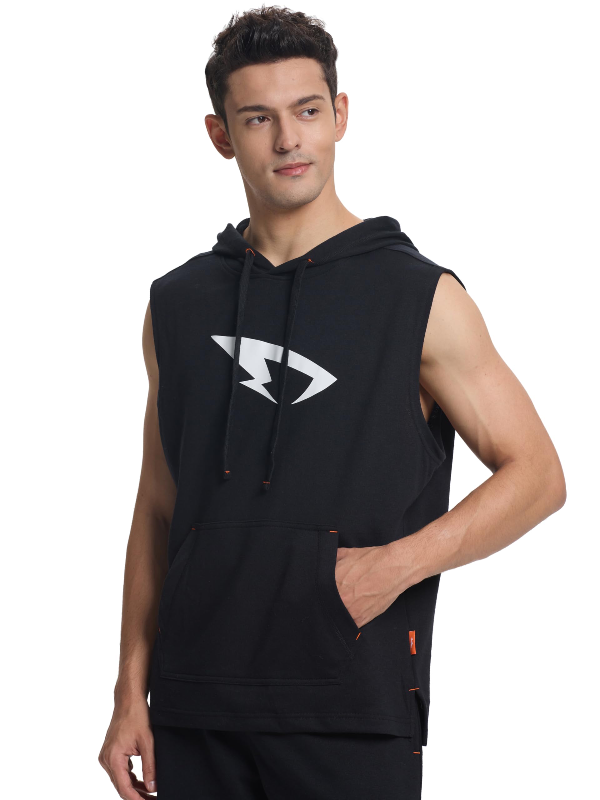 DITOK Sleeveless Hoodies for Men Tank Tops Boxing Hoodies Gym Muscle Cut Off T Shirts for Bodybuilding Athletic Training