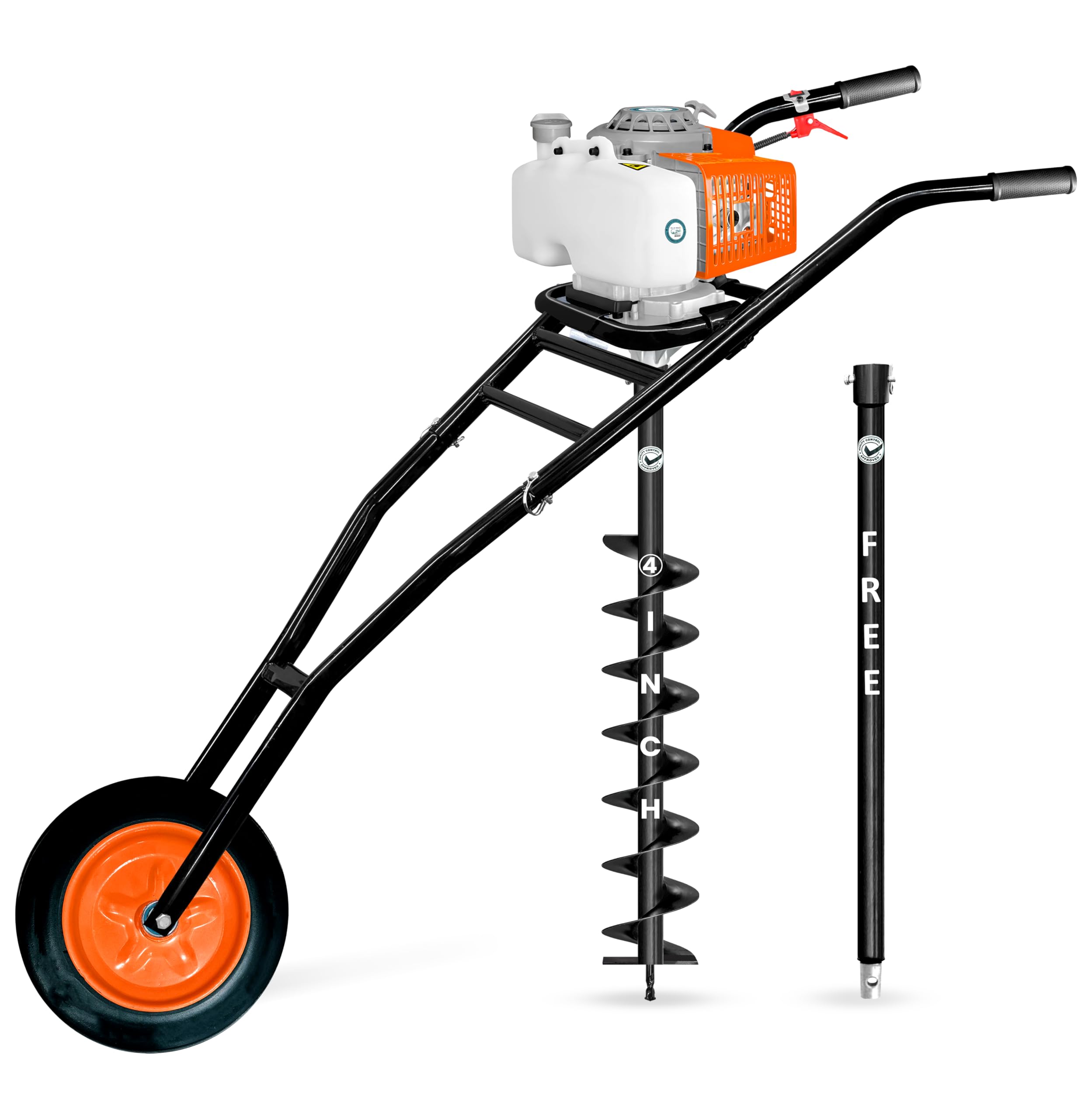 DVI Earth Auger Pin & Lock Set - Rustproof & Secure -9 DVI Earth Auger Pin & Lock Set - Rustproof & Secure -9