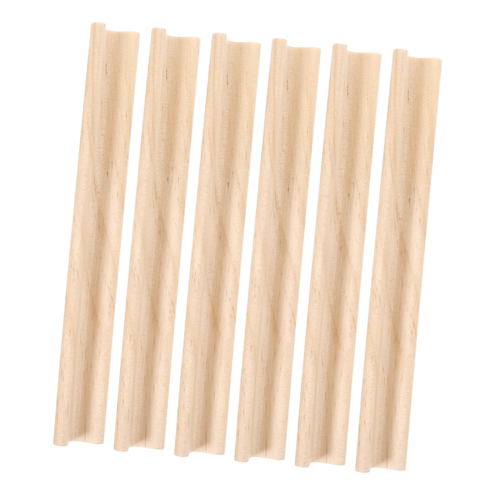LALAFINA Soportes de Madera Beige para Letras 6 Piezas, Estante Resistente y Duradero de 19 Cm para Decoración del Hogar y Exhibición en Muebles