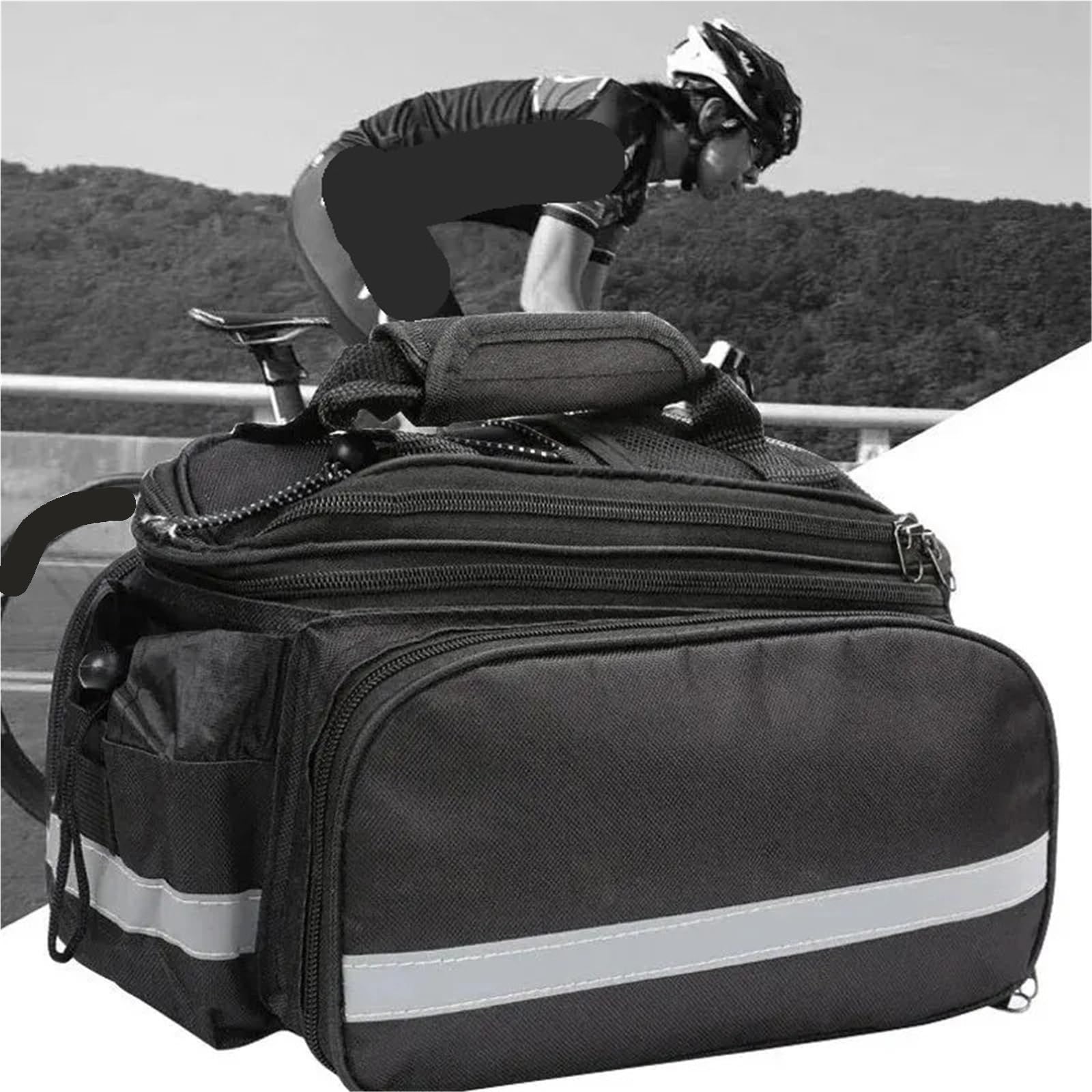 Fahrrad GepäCkträGertasche Fahrradträgertasche Fahrradträgertaschen Kofferraumtasche Radfahren Multifunktionale Reisetasche mit großer Kapazität und Regenschutz FüR FahrräDer