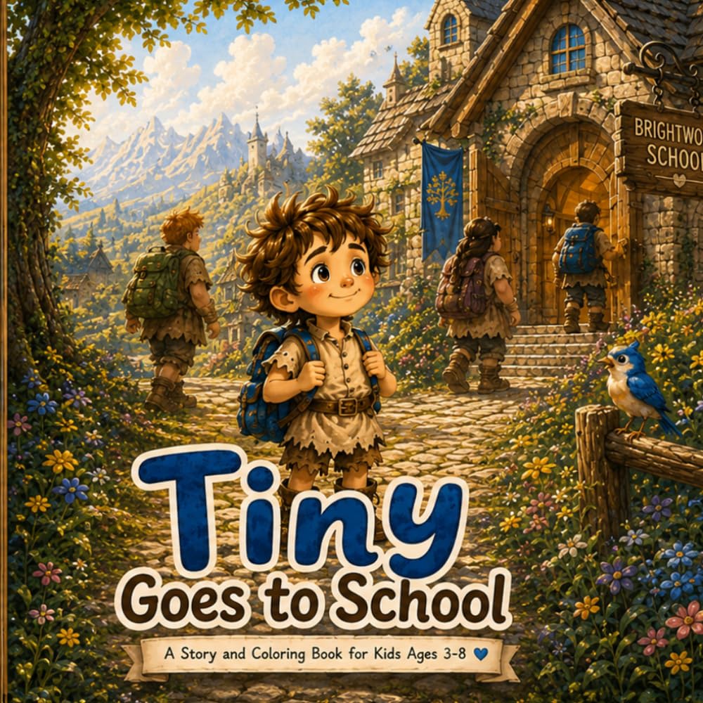 Tiny Goes to School: A Heartwarming First Day of School Story About Courage, Friendship, and Being Yourself (Tiny The Littlest Giant)