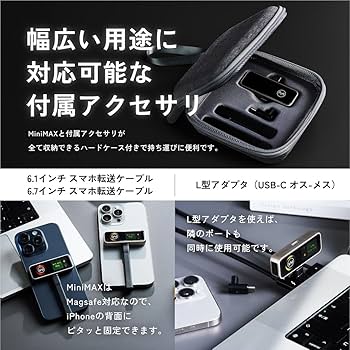 【新品未開封】MiniMAX Portable SSD 1TB maktar Amazon | Maktar (マクター) MiniMax 外付け SSD ポータブル 1TB