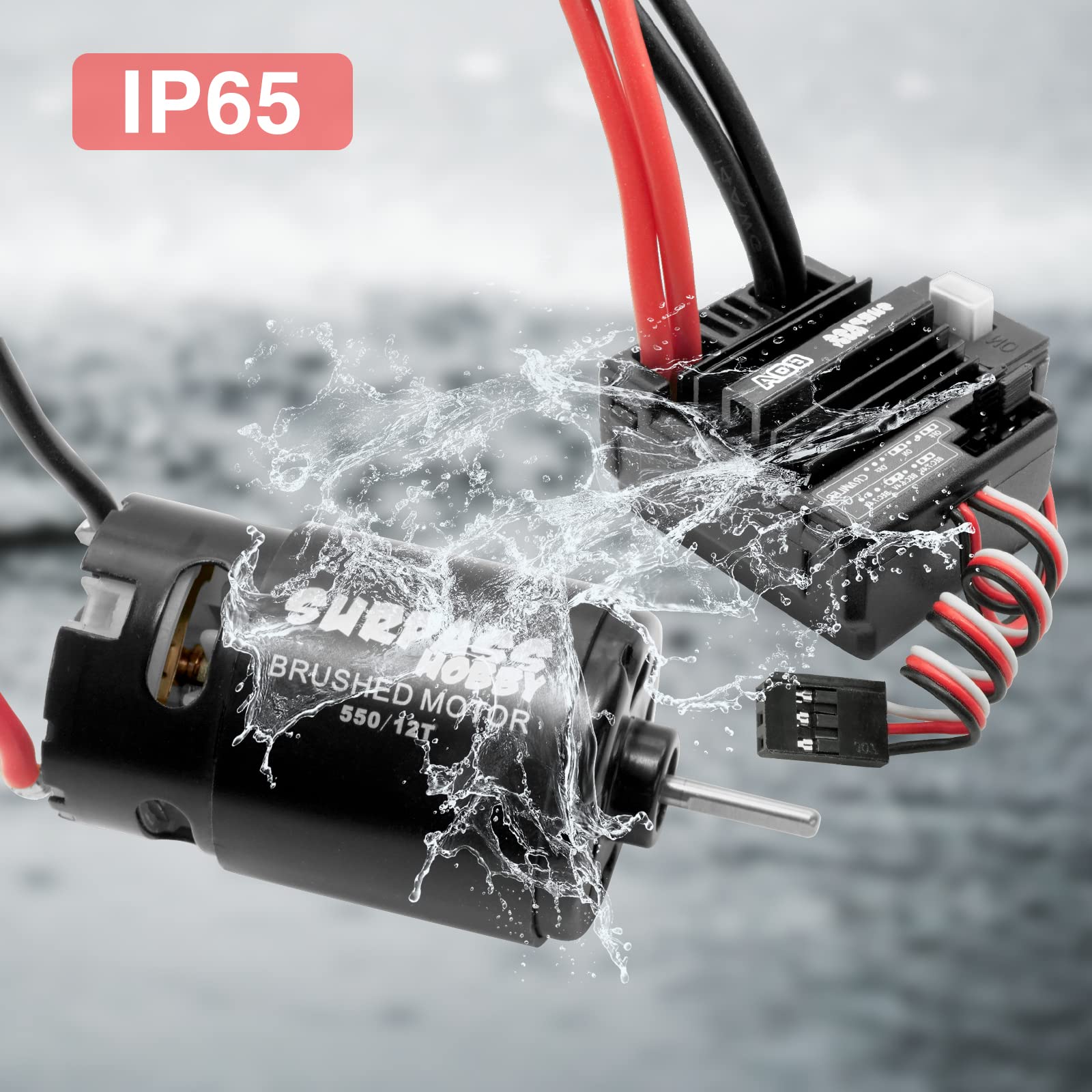 Amazon.com: OGRC 550 12T Brushed Motor 80A ESC Set with T-XT60