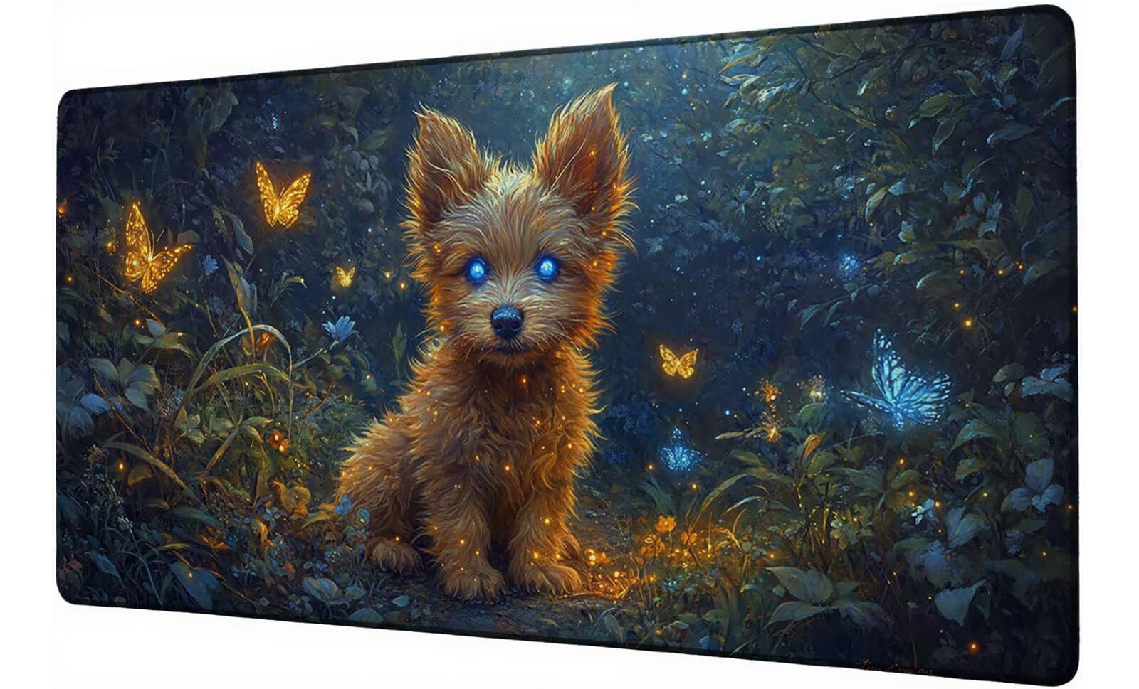 Podkładka pod mysz XXL 1400 x 600 mm podkładka pod mysz dla graczy motyl duża podkładka pod mysz biurową akcesoria dla psów z antypoślizgową podstawą wodoodporna podkładka pod mysz podkład, do nauki