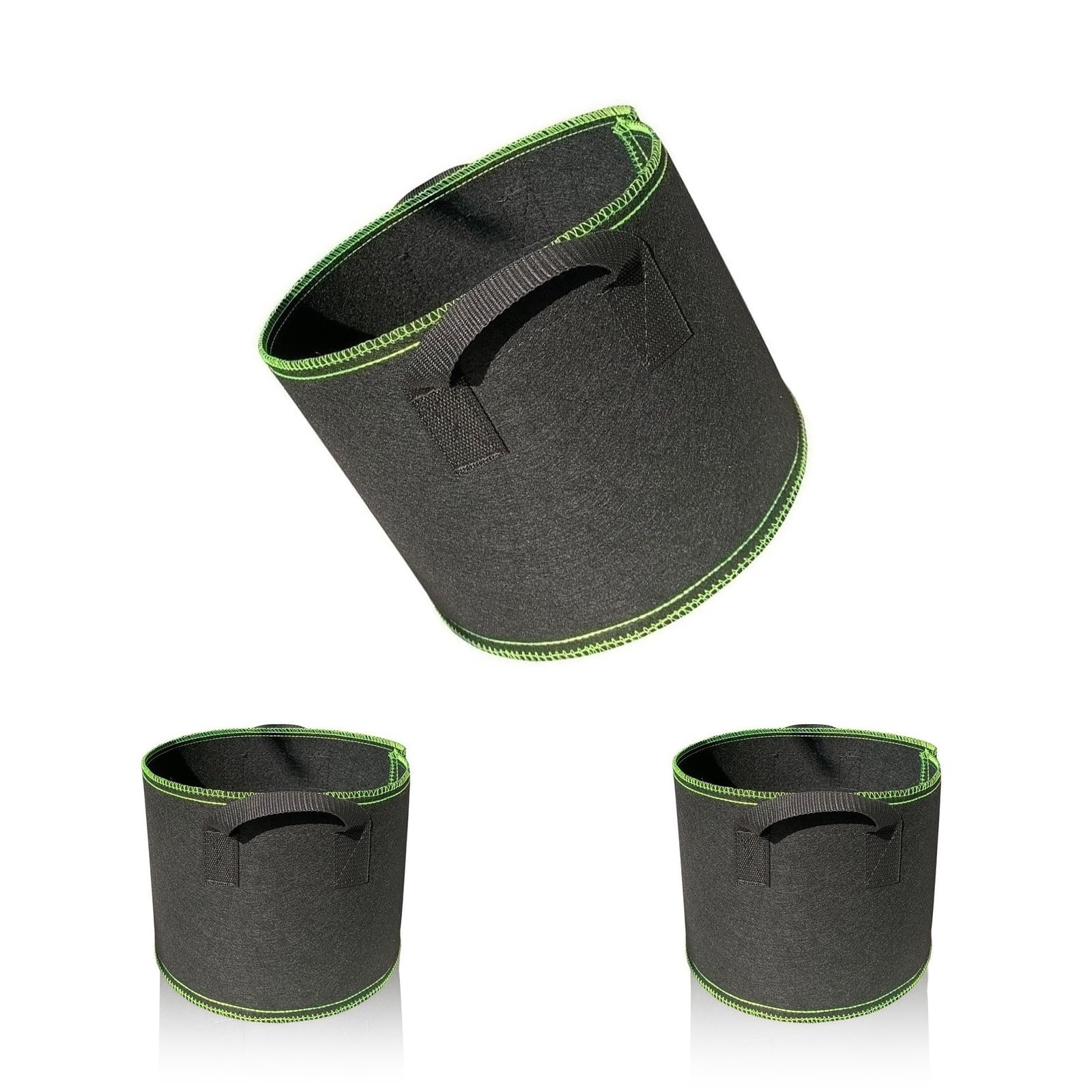 Kit 3 Sacs De Culture Géotextiles 14L Avec Poignées - Pour Légumes, Fleurs Et Plantes - DEANKEJI